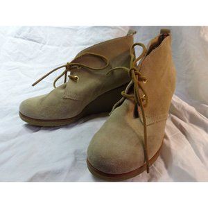 Sperry Top-Sider Stella Prow Women 9‎ M Ankle Wedge Bootie Suede Tan